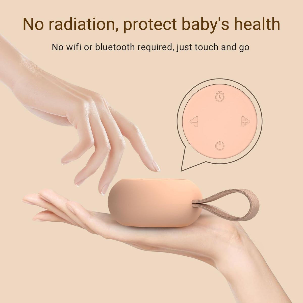 Portable Baby Sound Machine & Essentials for Babies & Kids-Putty