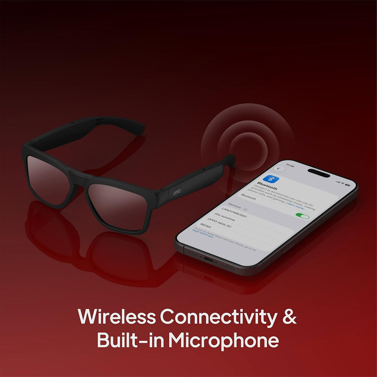 OhO Open Ear Smart Glasses, UV400 Z87.1 Lightweight Audio Bluetooth Glasses Father Jim Norris notebooks