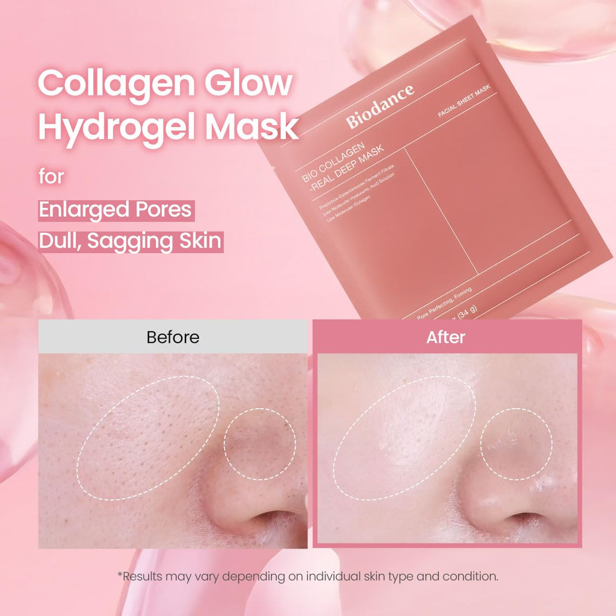 BIODANCE Bio-Collagen Real Deep Mask, Hydrating Overnight Hydrogel Face Mask, Pore Minimizing, Elasticity, Plumping, Travel Essentials & Self Care Gifts for Women, Korean Skin Care | 1.19oz(34g) x 4ea Father Jim Norris notebooks
