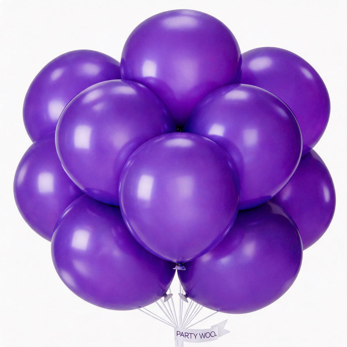 PartyWoo Assorted Colors Rainbow Balloons 50pcs Multicolor Colorful Color
