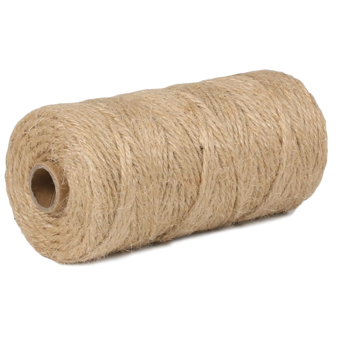PerkHomy Natural Jute Twine 600 Feet Long Twine String for Crafts Gift Wrapping Packing Gardening Crochet Knitting Macrame Decor (Brown 2mm * 600feet)