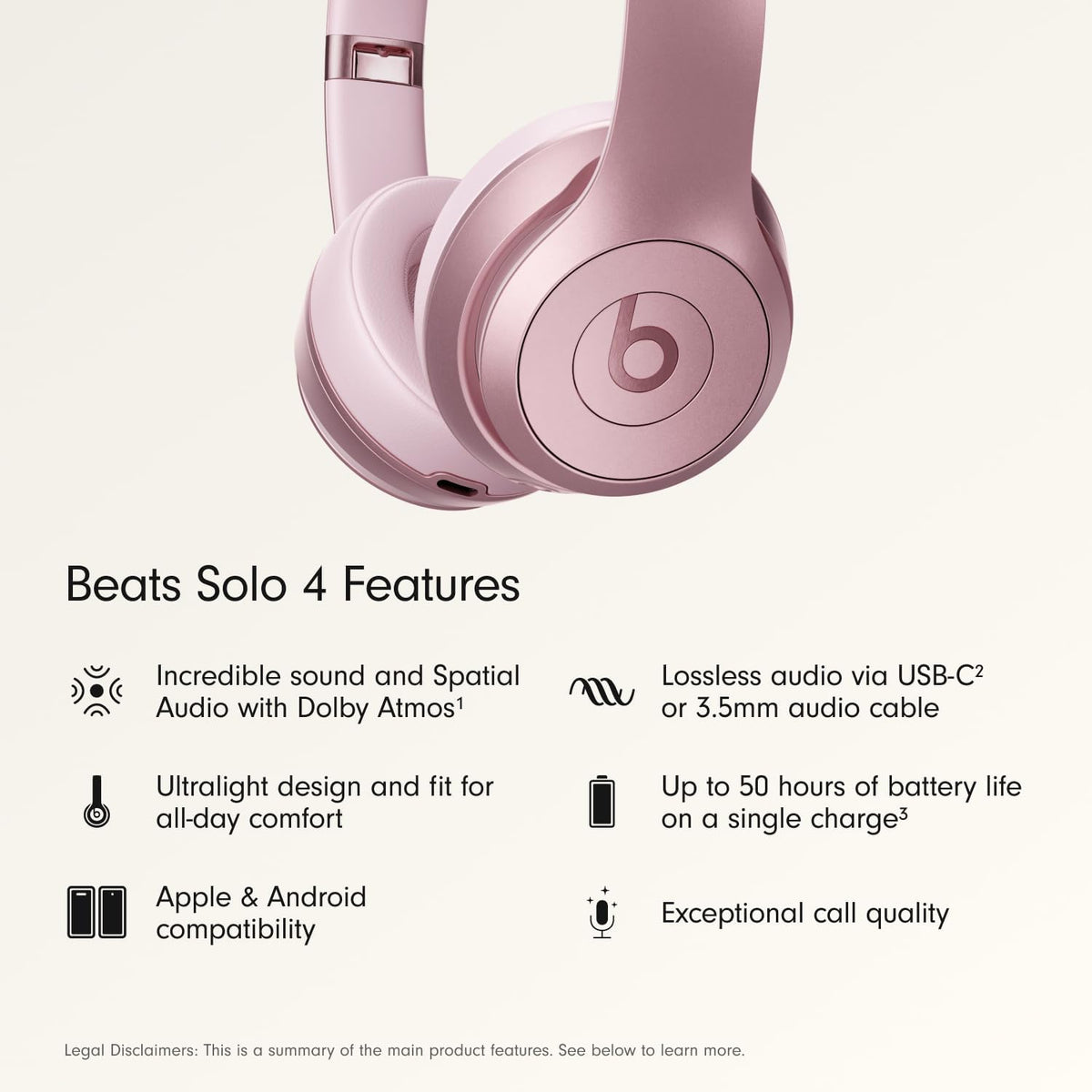 Beats Solo 4 - Wireless On-Ear Bluetooth Headphones, Up to 50-Hour Battery Life, Ultra-Lightweight Comfort, Powerful and Balanced Sound, Apple & Android Compatible - Matte Black Father Jim Norris notebooks