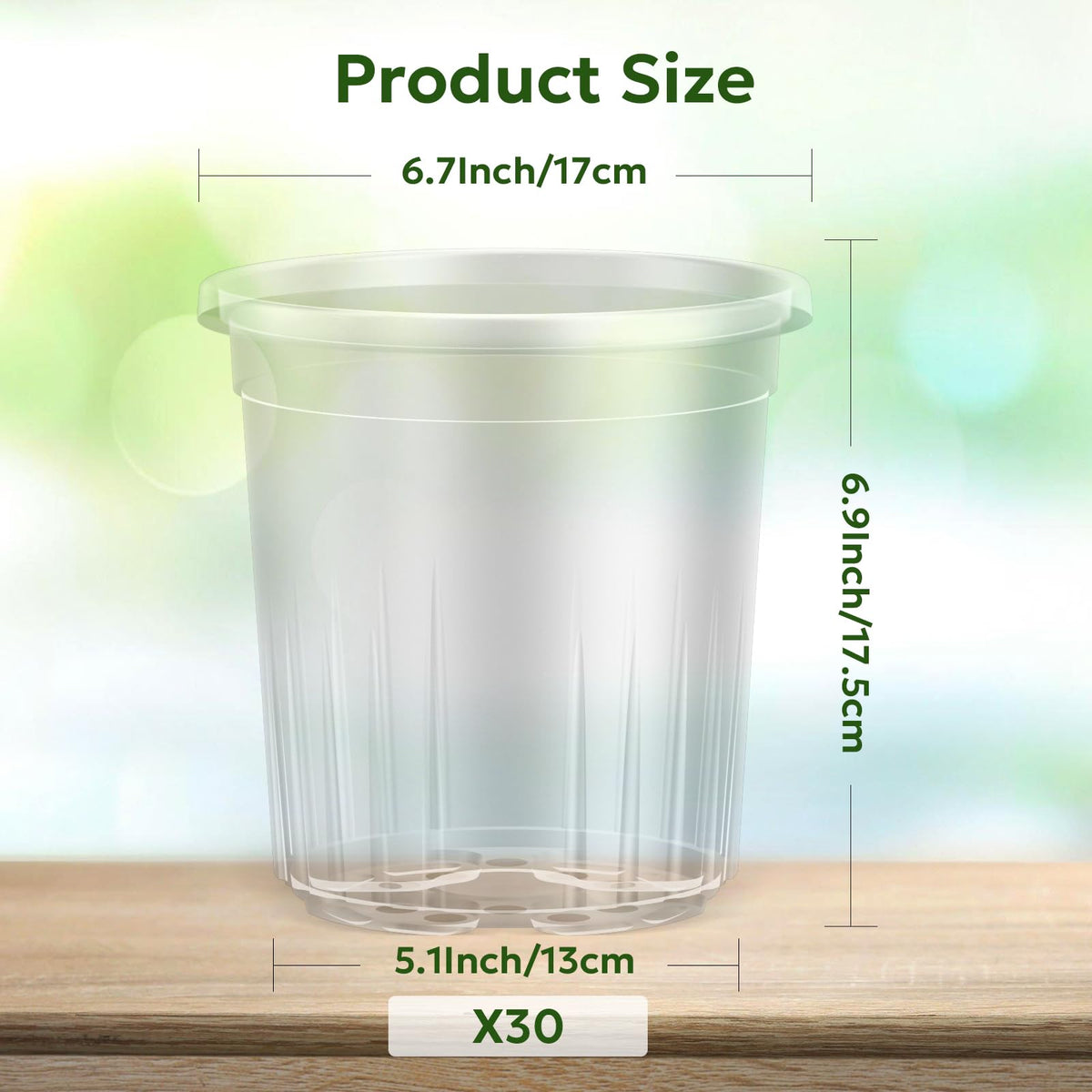 Bluepro Clear Nursery Pots with Humidity Domes, 4 Inch, 30-Pack Father Jim Norris notebooks