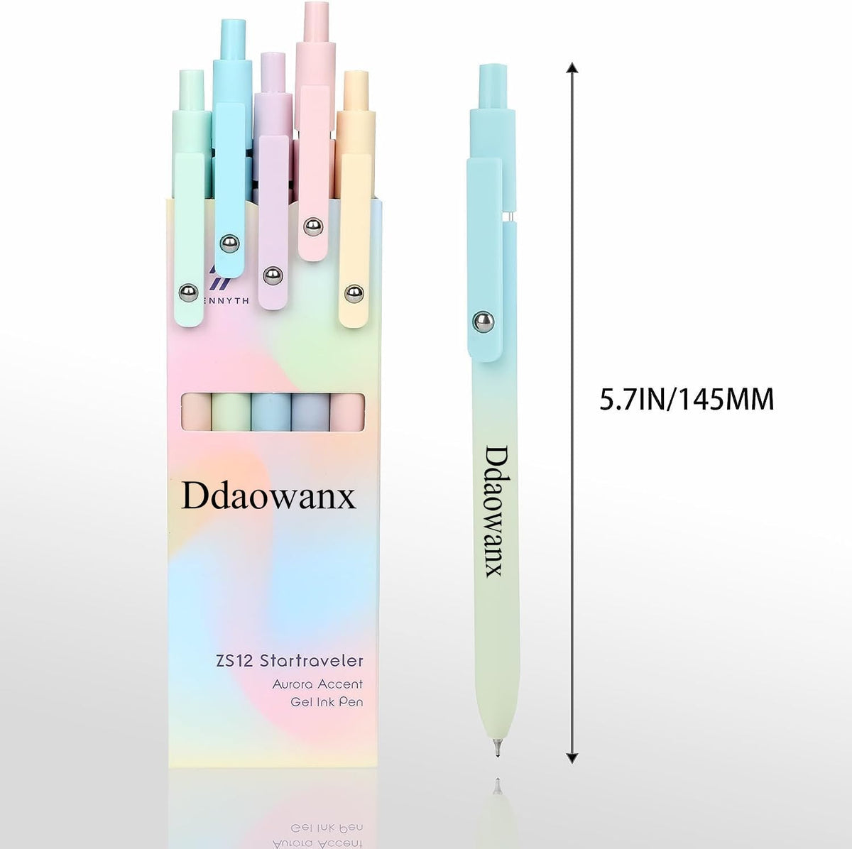 Ddaowanx Gel Pens,6 Pcs 0.5mm Retractable Quick Dry Black Ink Pens Father Jim Norris notebooks
