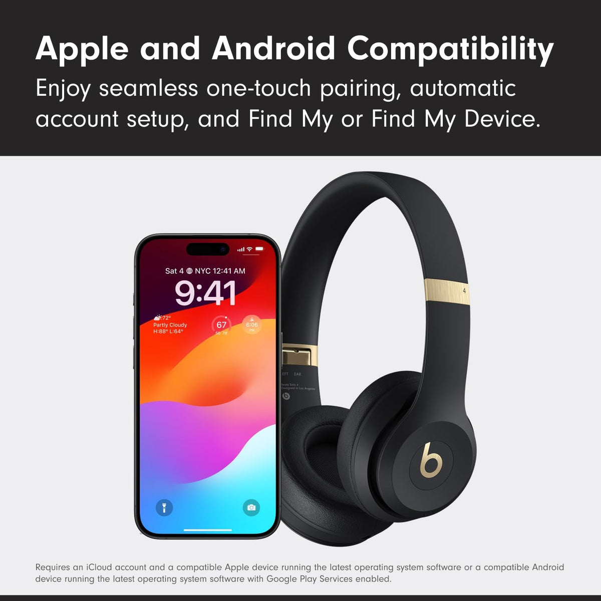 Beats Solo 4 - Wireless On-Ear Bluetooth Headphones, Up to 50-Hour Battery Life, Ultra-Lightweight Comfort, Powerful and Balanced Sound, Apple & Android Compatible - Matte Black Father Jim Norris notebooks