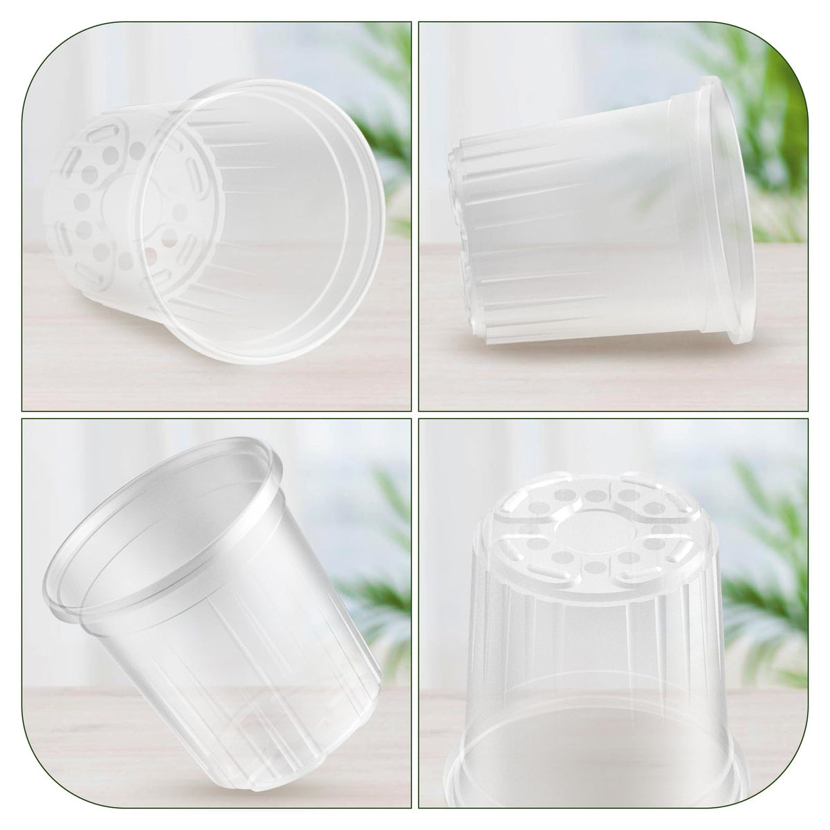 Bluepro Clear Nursery Pots with Humidity Domes, 4 Inch, 30-Pack Father Jim Norris notebooks
