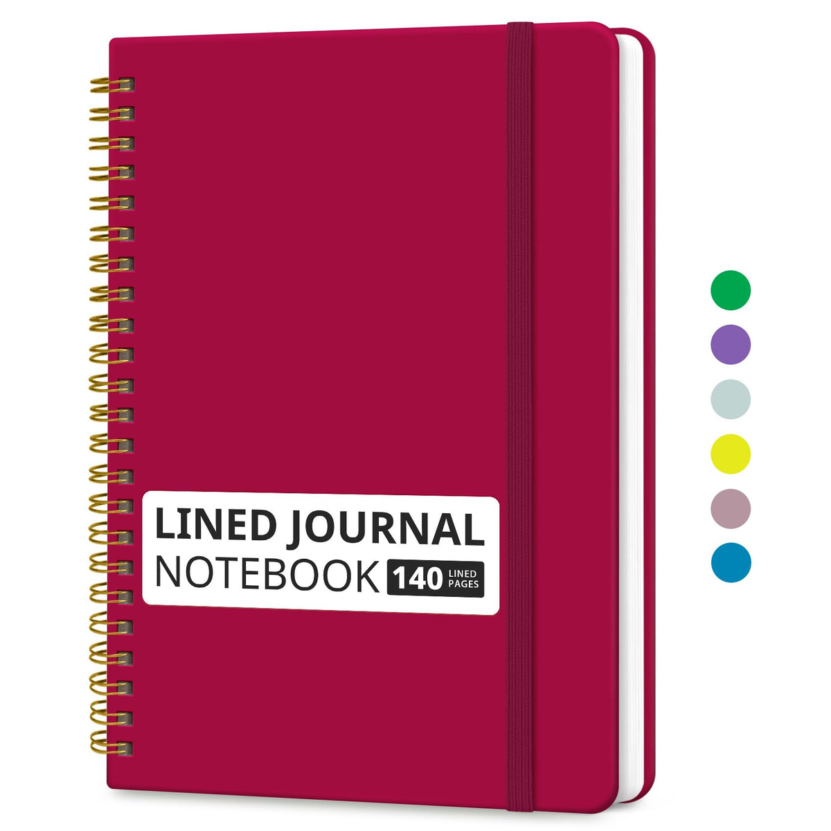 Taja Lined Spiral Notebook for Work, 5.7"x7.9" Spiral Journal College Ruled Father Jim Norris notebooks
