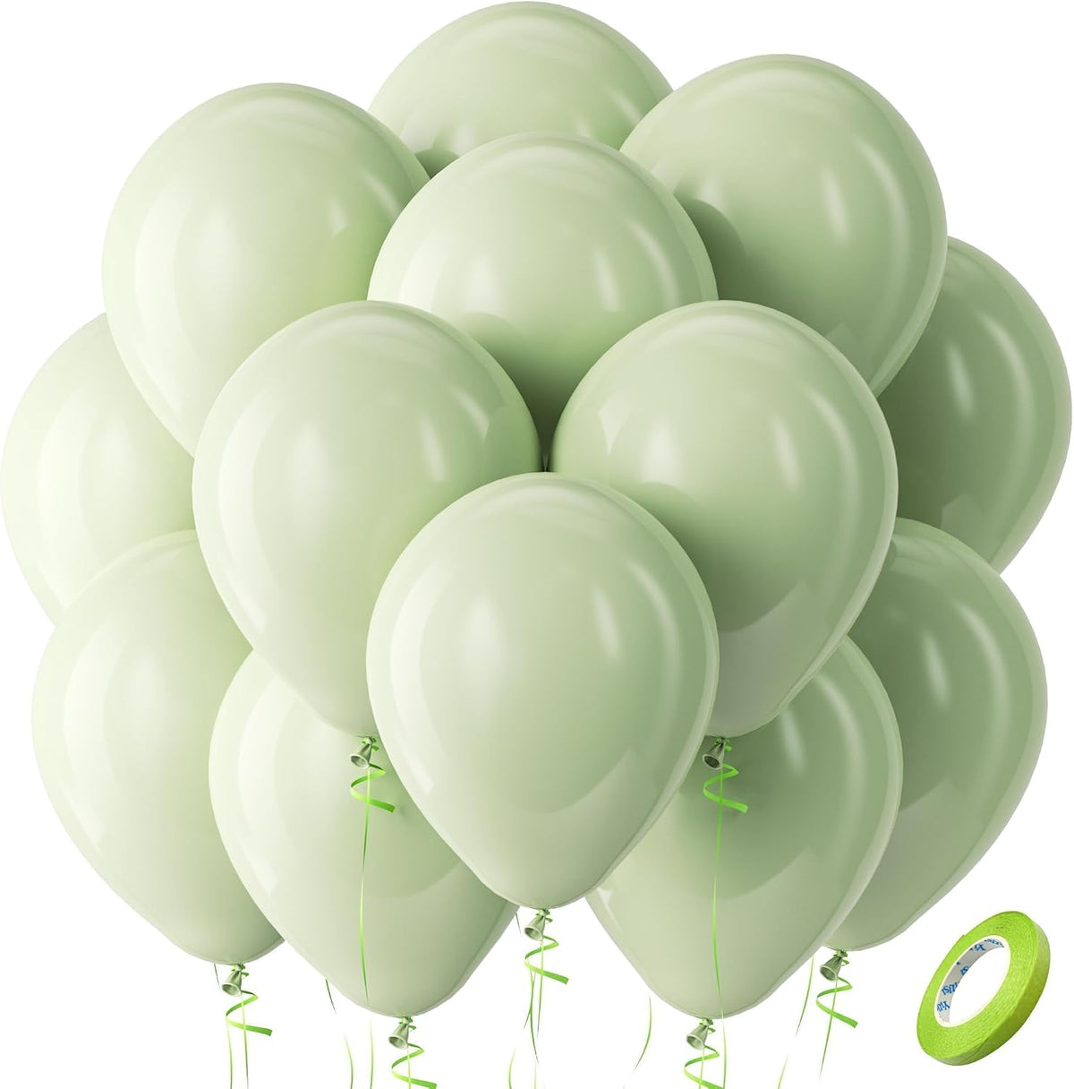 Bezente Assorted Latex Rainbow Balloons 100 Pack 12 inch
