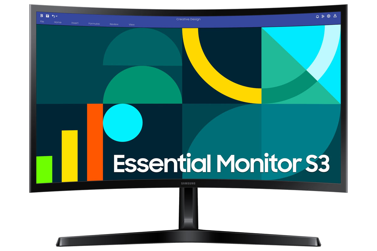 Samsung 27" Essential S3 (S36GD) Series FHD 1800R Curved Computer Monitor Father Jim Norris notebooks
