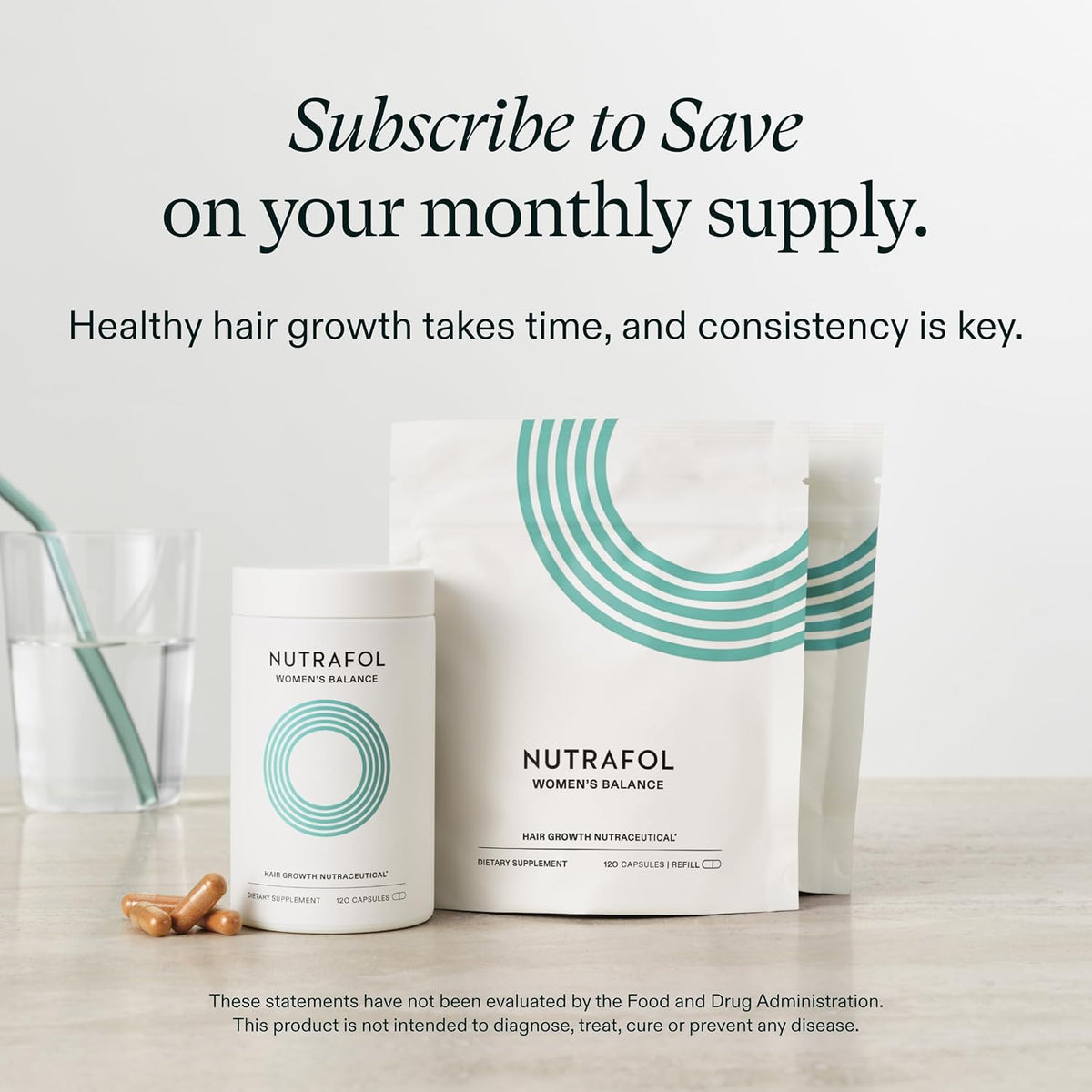 Nutrafol Women's Balance Hair Growth Supplements, Age 45+, 1-Month Bottle Father Jim Norris notebooks