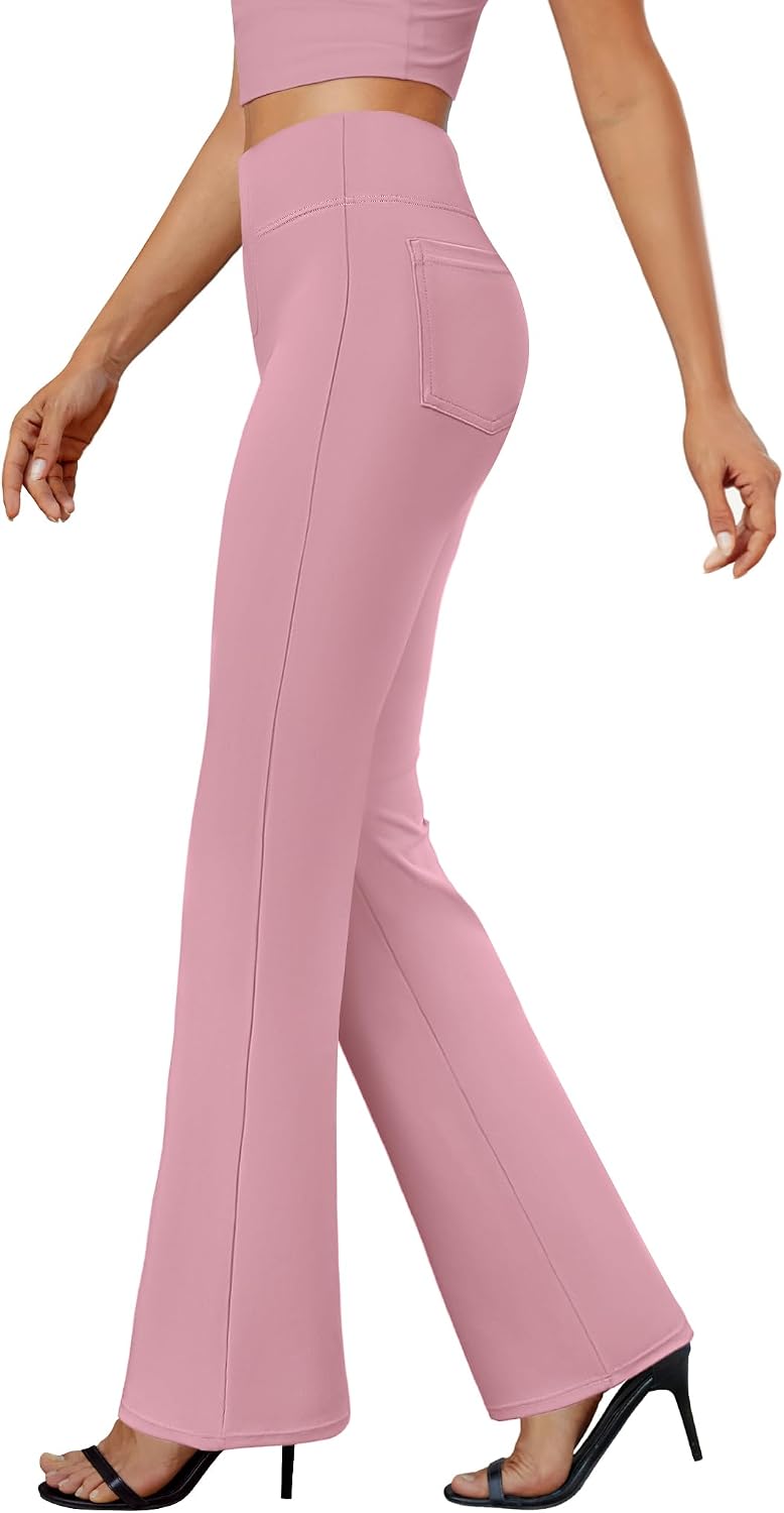 DLOODA Womens Bootcut Dress Pants Business Casual Work Pants with Pockets