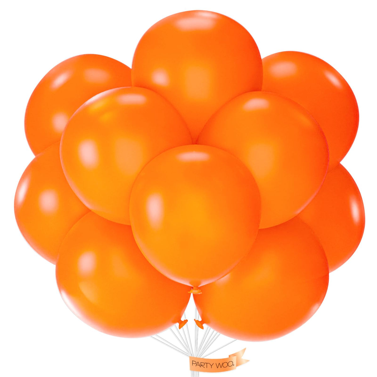 PartyWoo Assorted Colors Rainbow Balloons 50pcs Multicolor Colorful Color