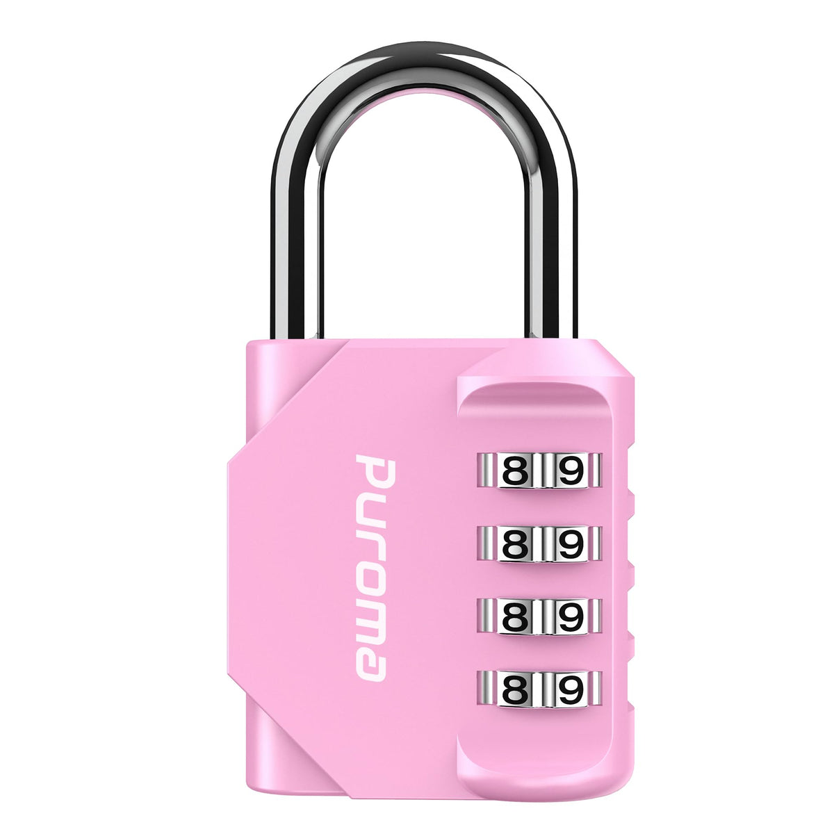 Puroma 2 Pack Combination Lock Locker 4 Digits Combo Padlock Gym Black