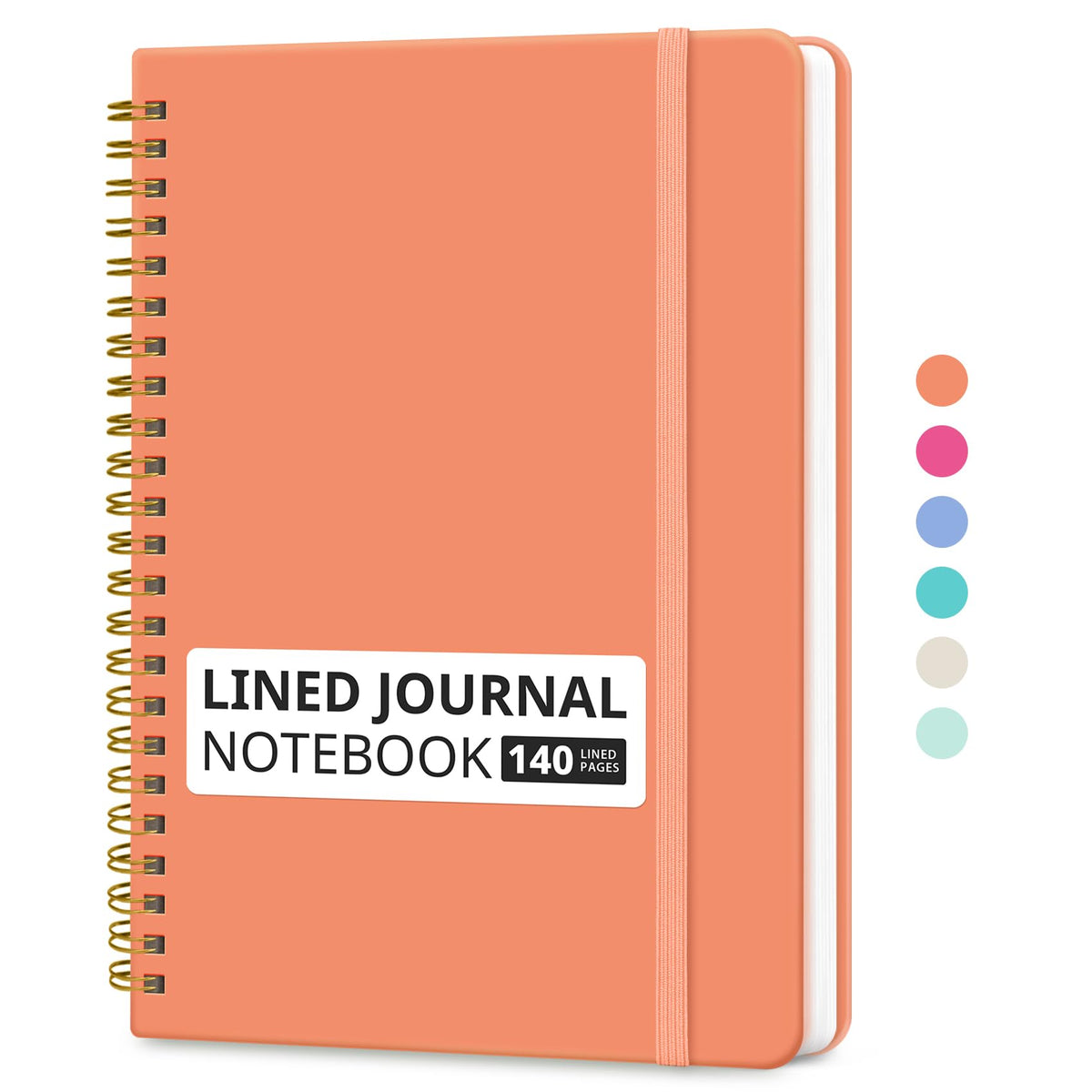 Taja Lined Spiral Notebook for Work, 5.7"x7.9" Spiral Journal College Ruled Father Jim Norris notebooks