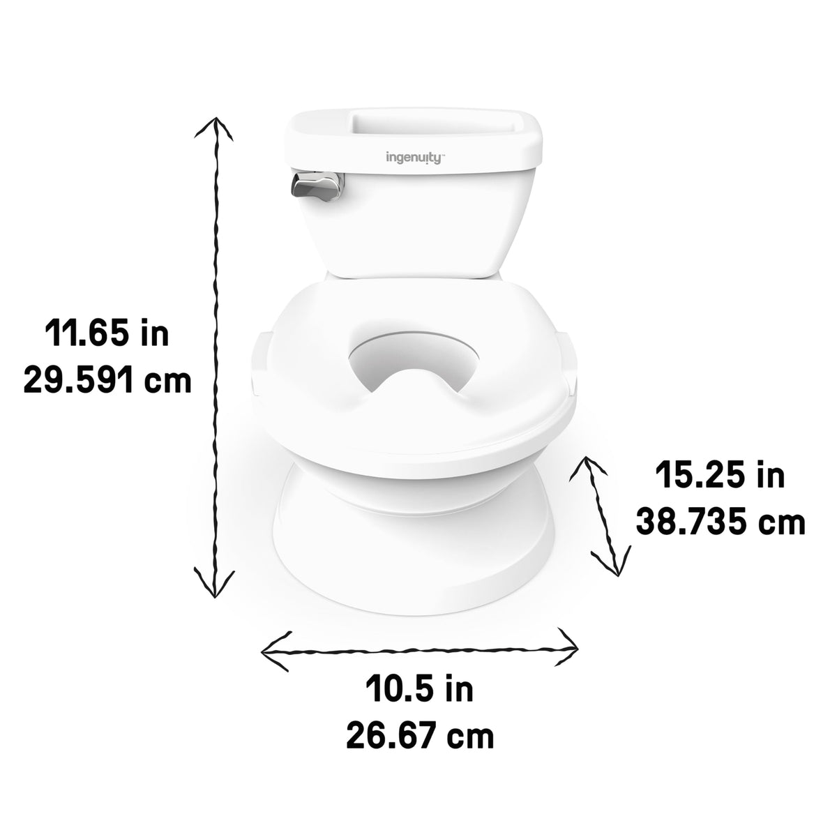 Ingenuity My Size Potty Training Toilet Kit with Sylvi Potty Training Book, Makes Learning