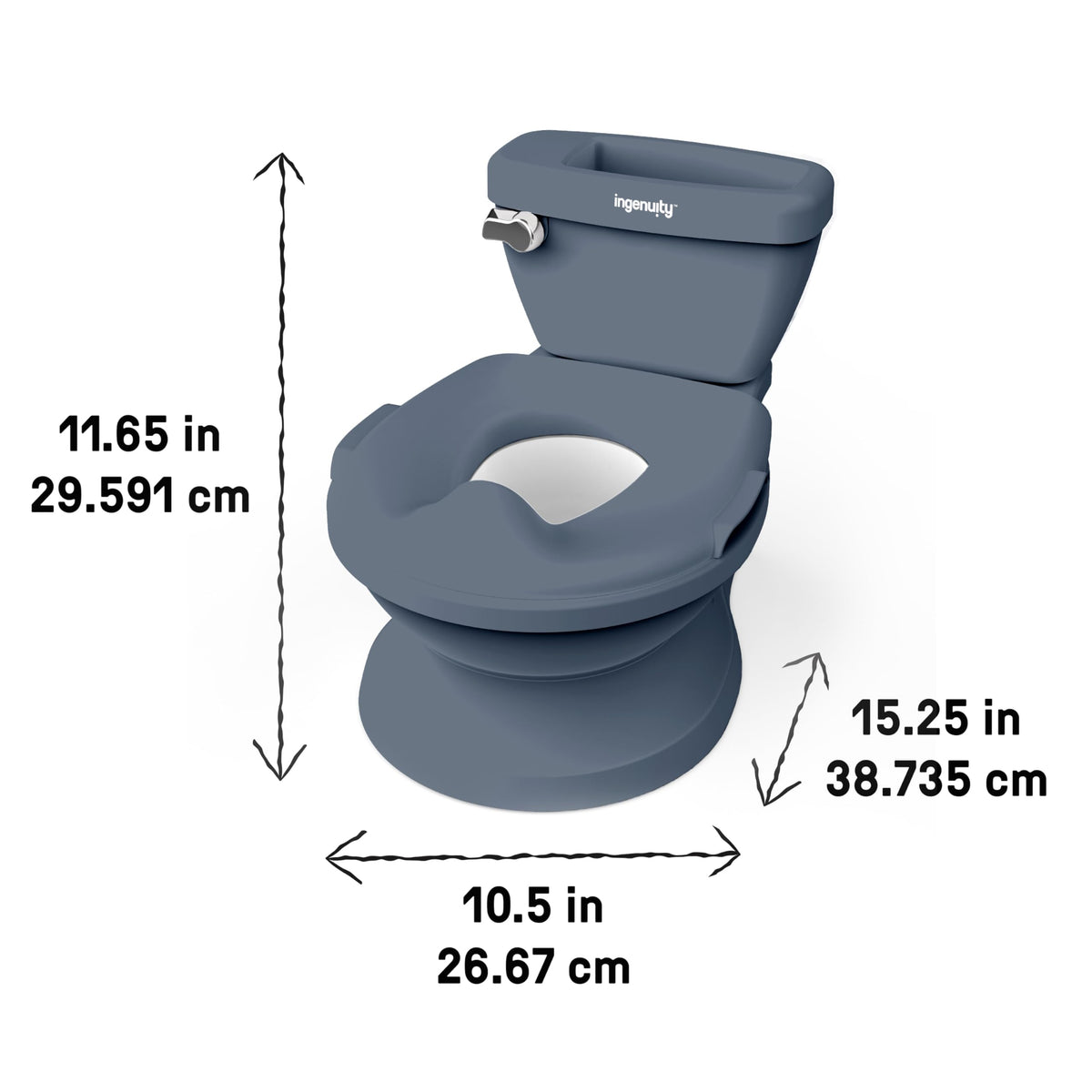 Ingenuity My Size Potty Training Toilet Kit with Sylvi Potty Training Book, Makes Learning