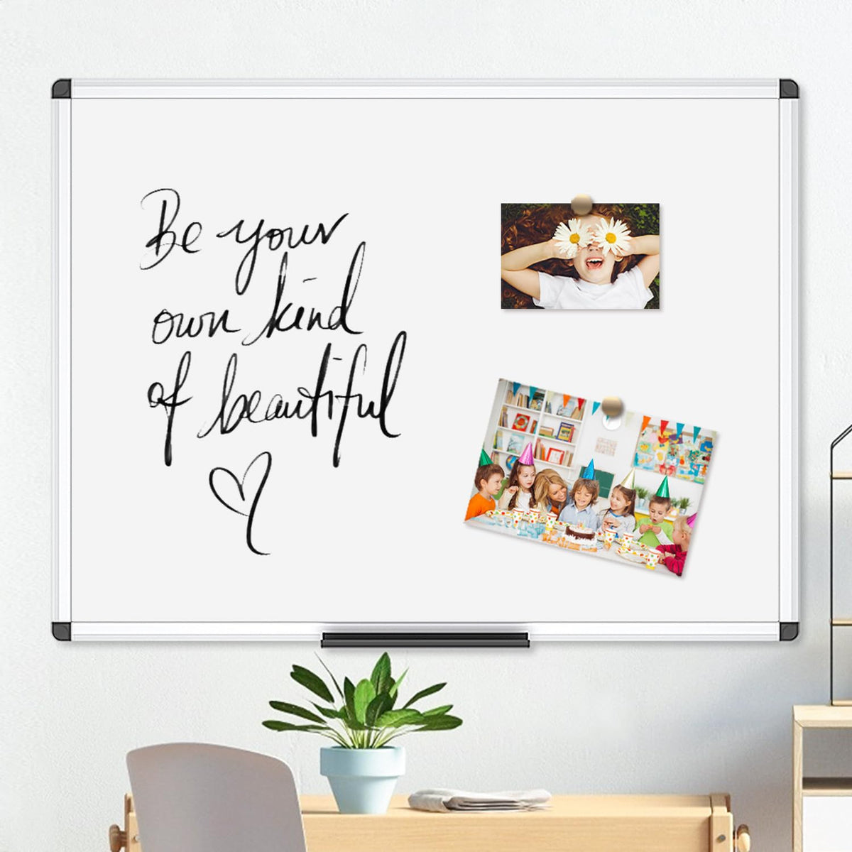 VIZ-PRO Magnetic Dry Erase Board, 36 X 24 Inches, Silver Aluminium Frame Father Jim Norris notebooks