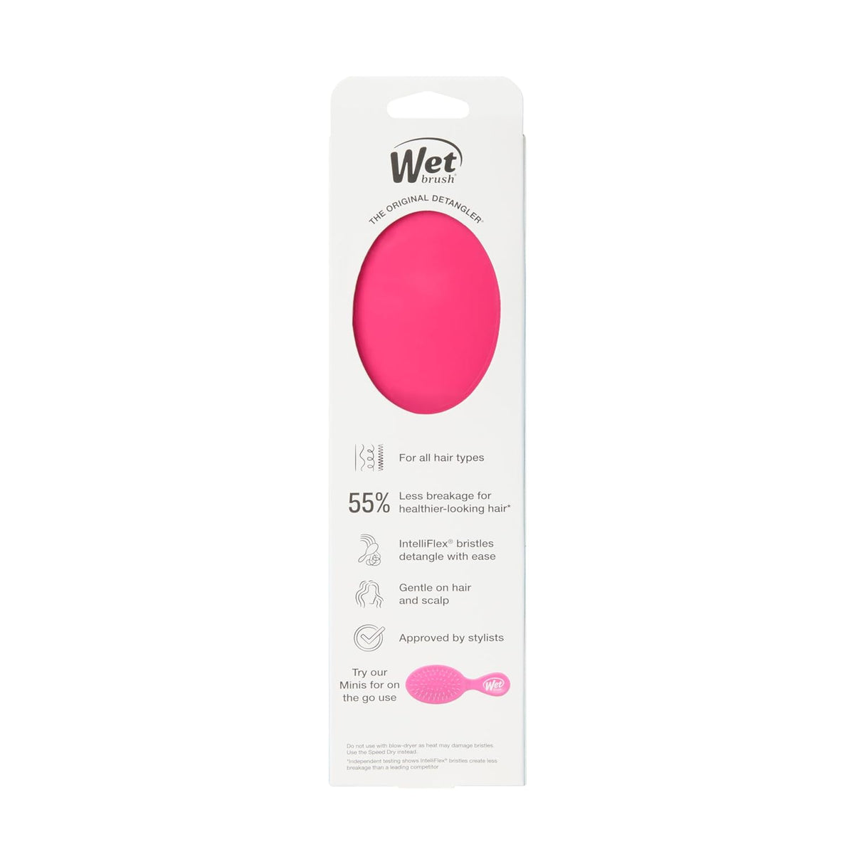 Wet Brush Original Detangler Hair Brush, Black Frost, For All Hair Textures