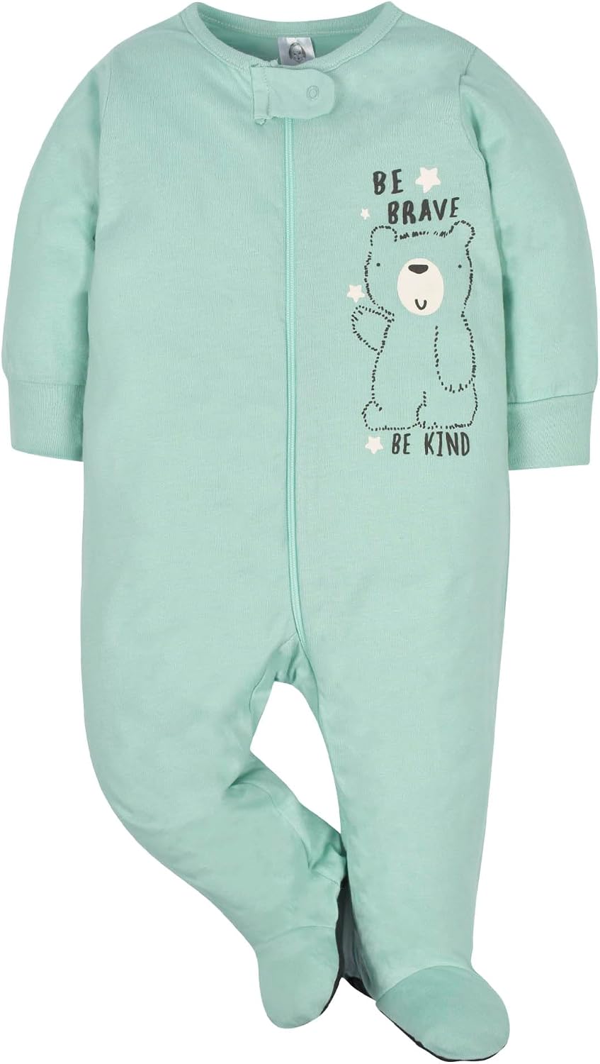 Gerber Baby Boys' 4 Pack Sleep 'N Play Footie