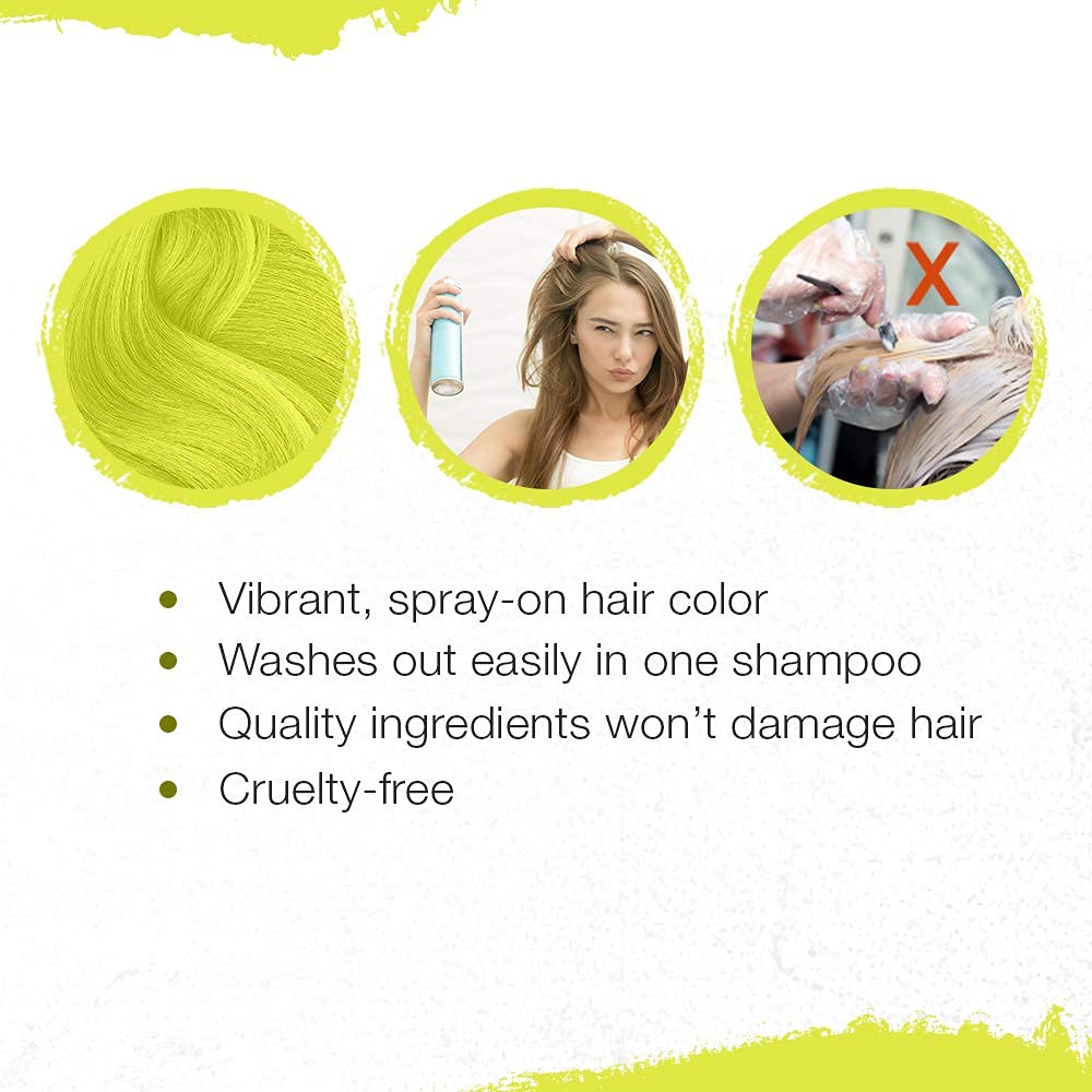 Punky Temporary Hair Color Spray Washes Out Tiger Orange, 3.5 oz, 1 Pack
