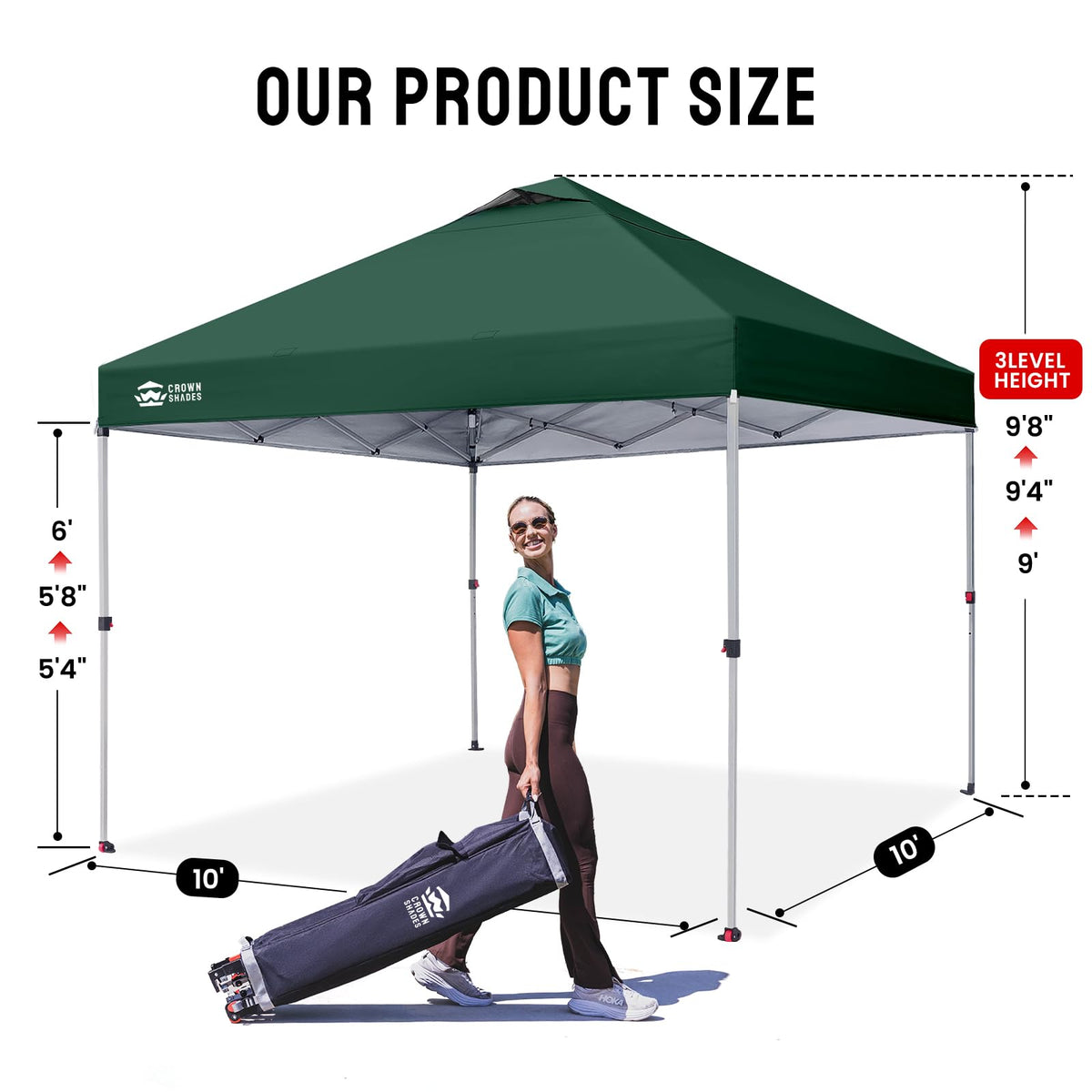 CROWN SHADES 10x10 Pop Up Canopy Tent with One Push Setup, Blue Father Jim Norris notebooks