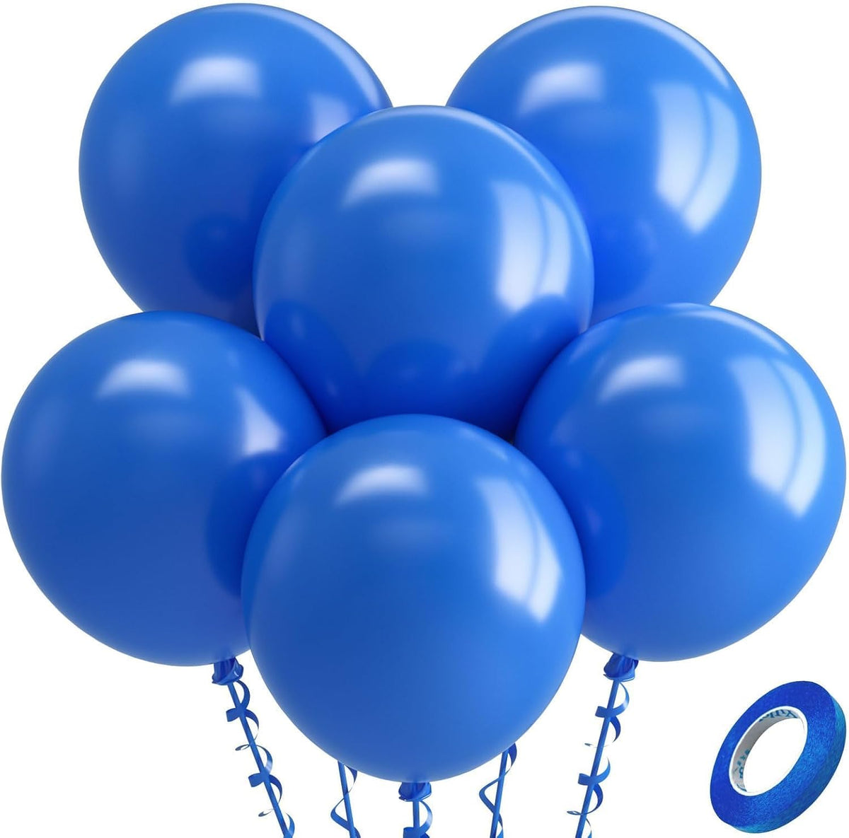 Bezente Assorted Latex Rainbow Balloons 100 Pack 12 inch