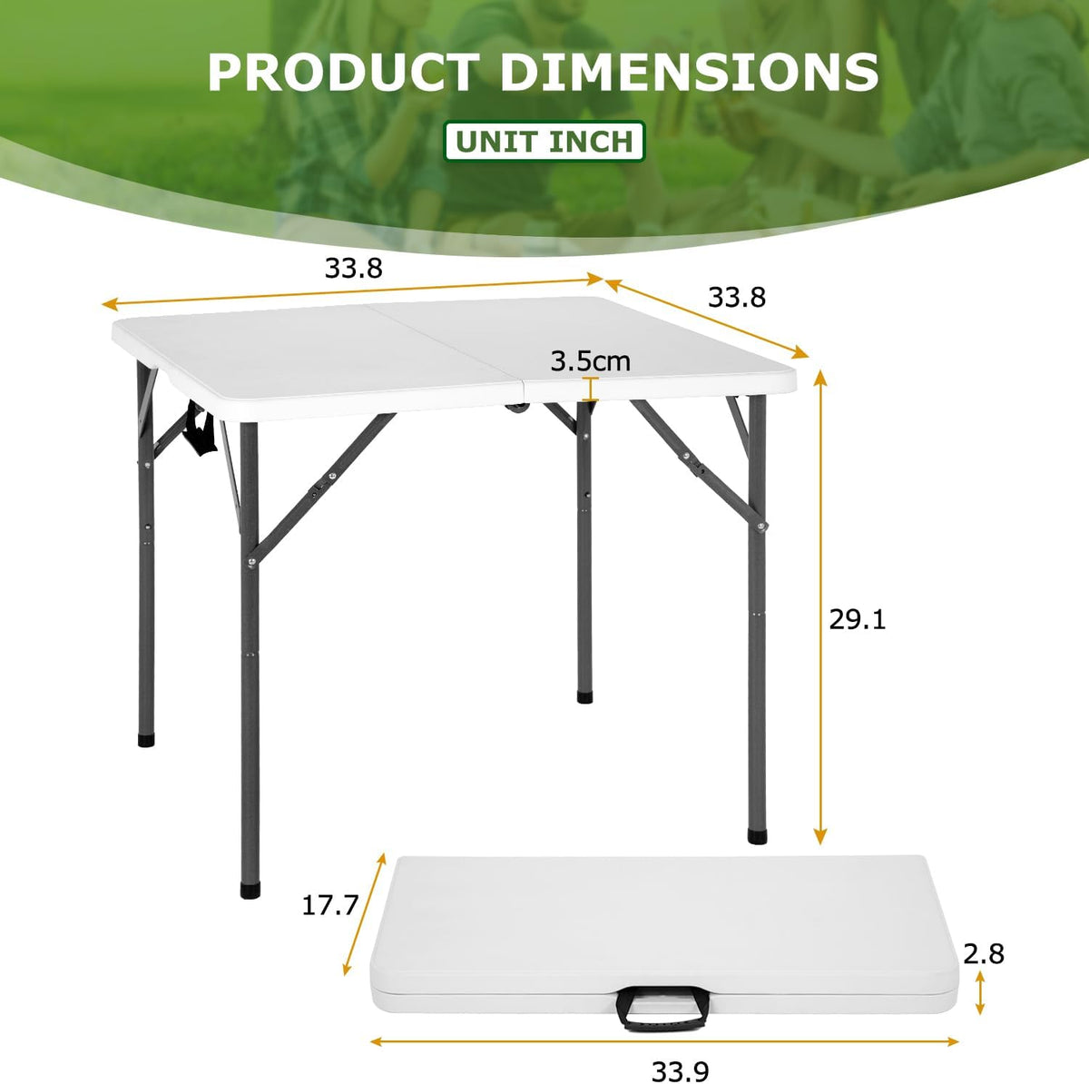BestOffice | 6FT Folding Table | Black | Portable Plastic Table Father Jim Norris notebooks