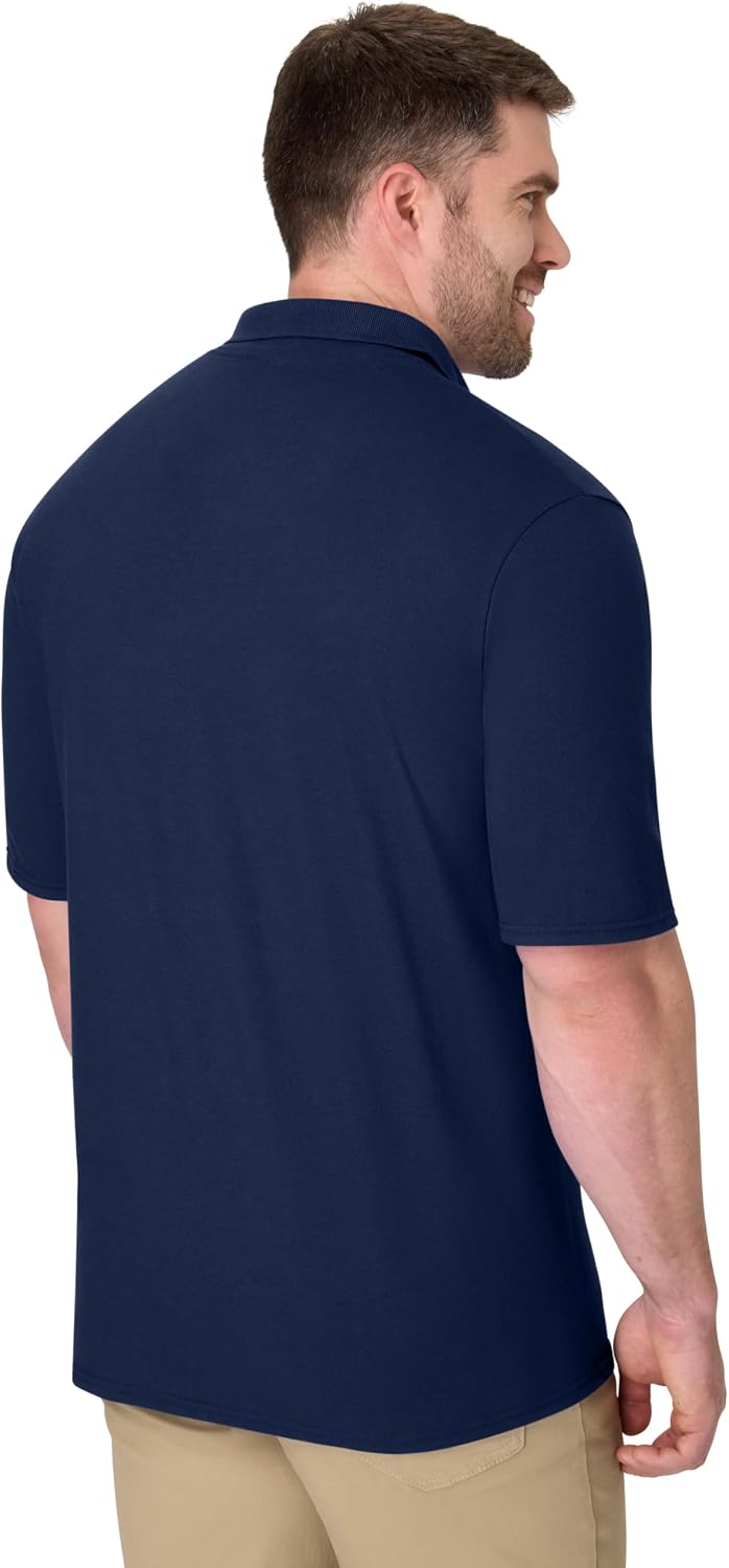Hanes Men’s X-Temp Short Sleeve Polo Shirt, Midweight Men's Shirt