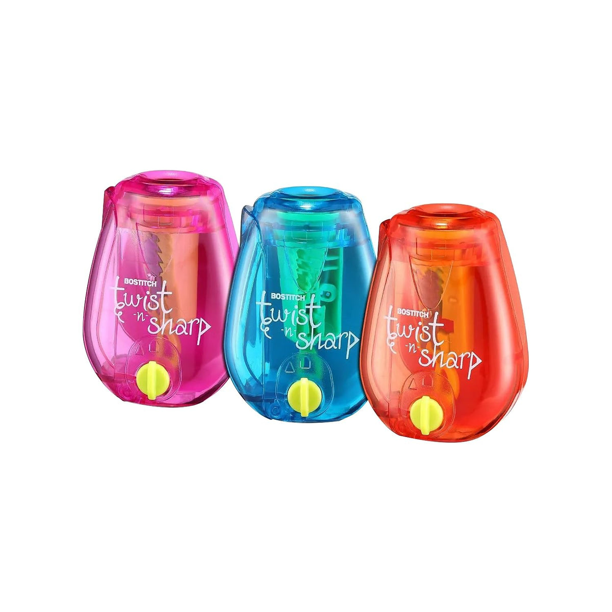 Bostitch Office Pencil Sharpener, Manual, One Assorted Color, Twist-n-Sharp, Kids, Boys, Girls, Colored Pencils, 1 Pack Father Jim Norris notebooks