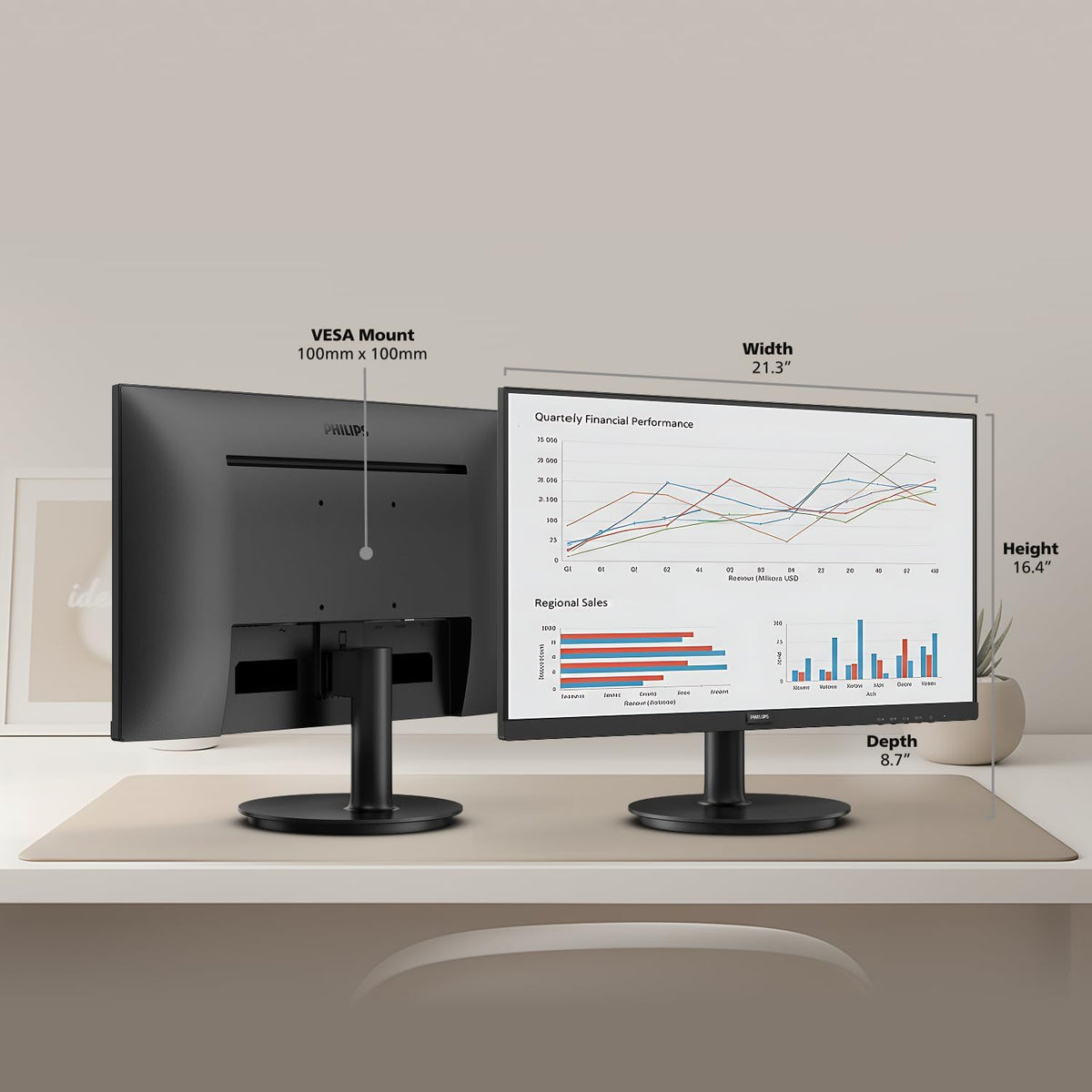 Philips 24 Inch Computer Monitor FHD 100Hz VA VESA Flicker-Free, 241V8LB Father Jim Norris notebooks