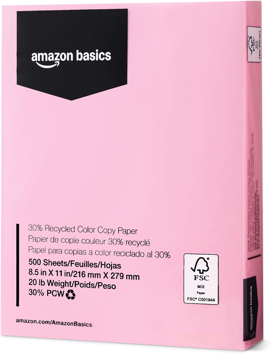 Amazon Basics 30% Recycled Color Copy Paper, 8.5" x 11", 20lb, Pastel Blue, 500 Sheets Father Jim Norris notebooks