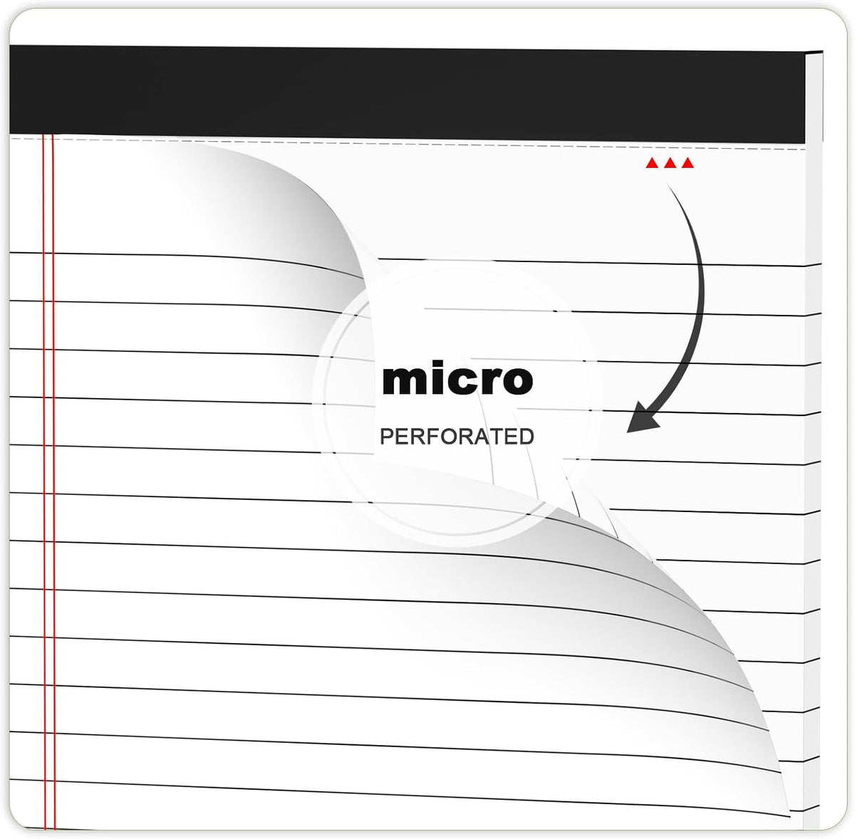 AILZFEI 6pcs Small Note Pad 5x8 College Ruled Legal Pads Paper Notepads 6 Pack Study Back Writing Pads 5 x 8 Legal Pads Perforated Narrow Ruled Pads of Paper White Father Jim Norris notebooks
