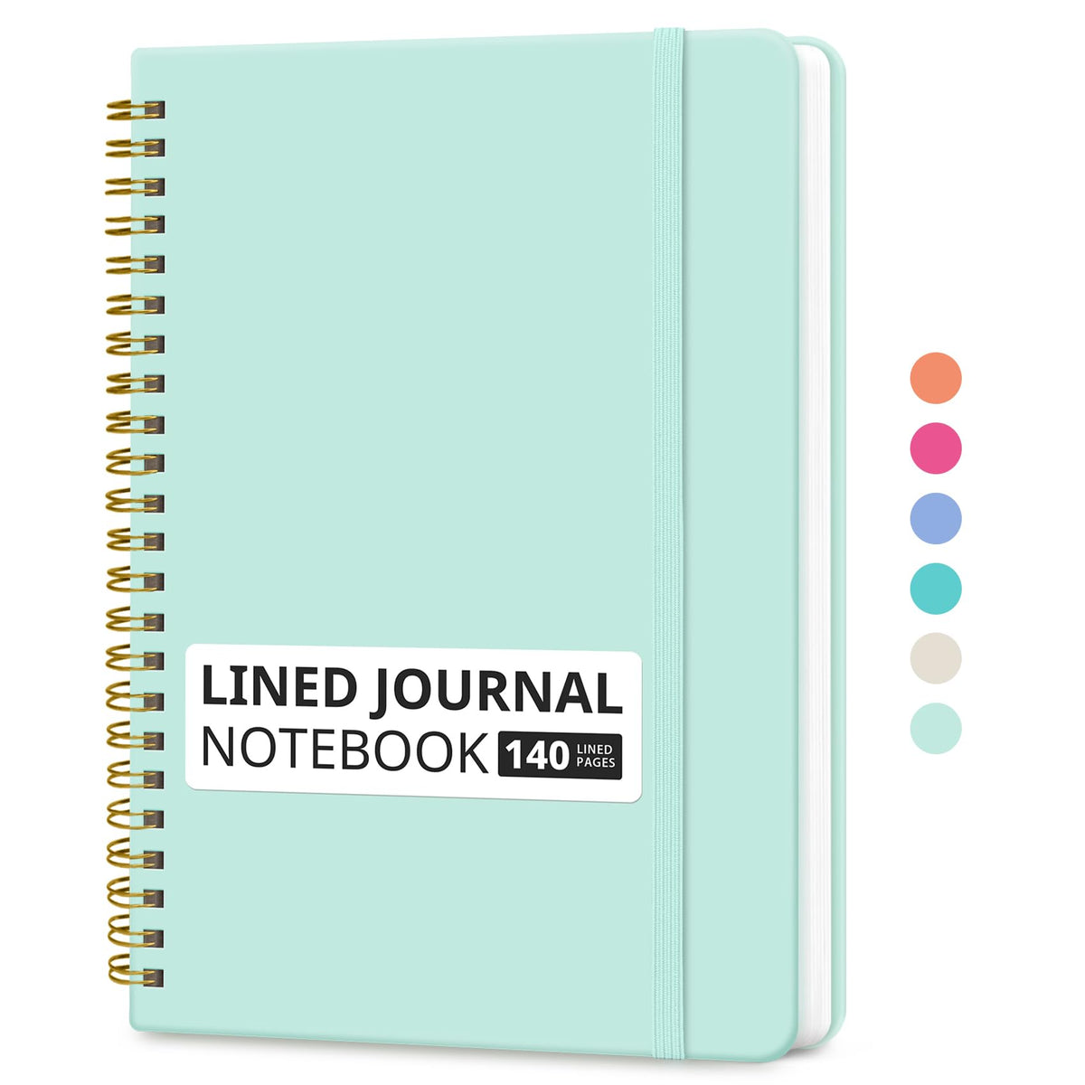 Taja Lined Spiral Notebook for Work, 5.7"x7.9" Spiral Journal College Ruled Father Jim Norris notebooks