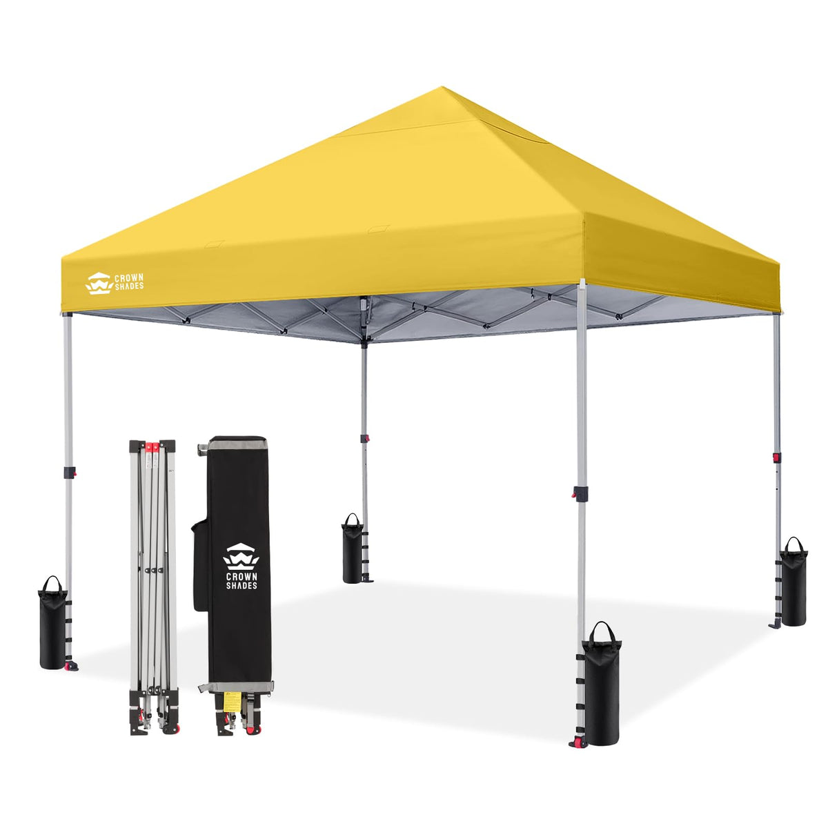 CROWN SHADES 10x10 Pop Up Canopy Tent with One Push Setup, Blue Father Jim Norris notebooks