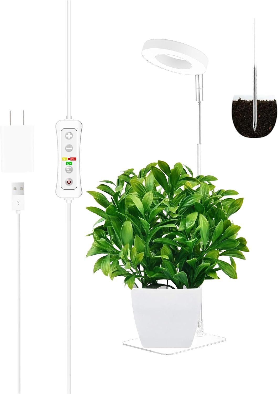 Yadoker 144 LEDs Full Spectrum Plant Grow Light for Indoor Plants,Height Adjustable, 6.3" Aluminum Housing,Automatic Timer with 8/12/16 Hours,10-Level Brightness,Black Plant Light with Base,2 Pack Father Jim Norris notebooks