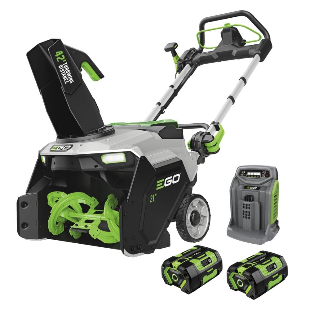 EGO Power+ 21" Electric Snow Blower, Gray/Black, Cordless Steel Auger, Includes (2) 56V 5.0Ah Batteries and Dual Port Charger, SNT2112 Father Jim Norris notebooks
