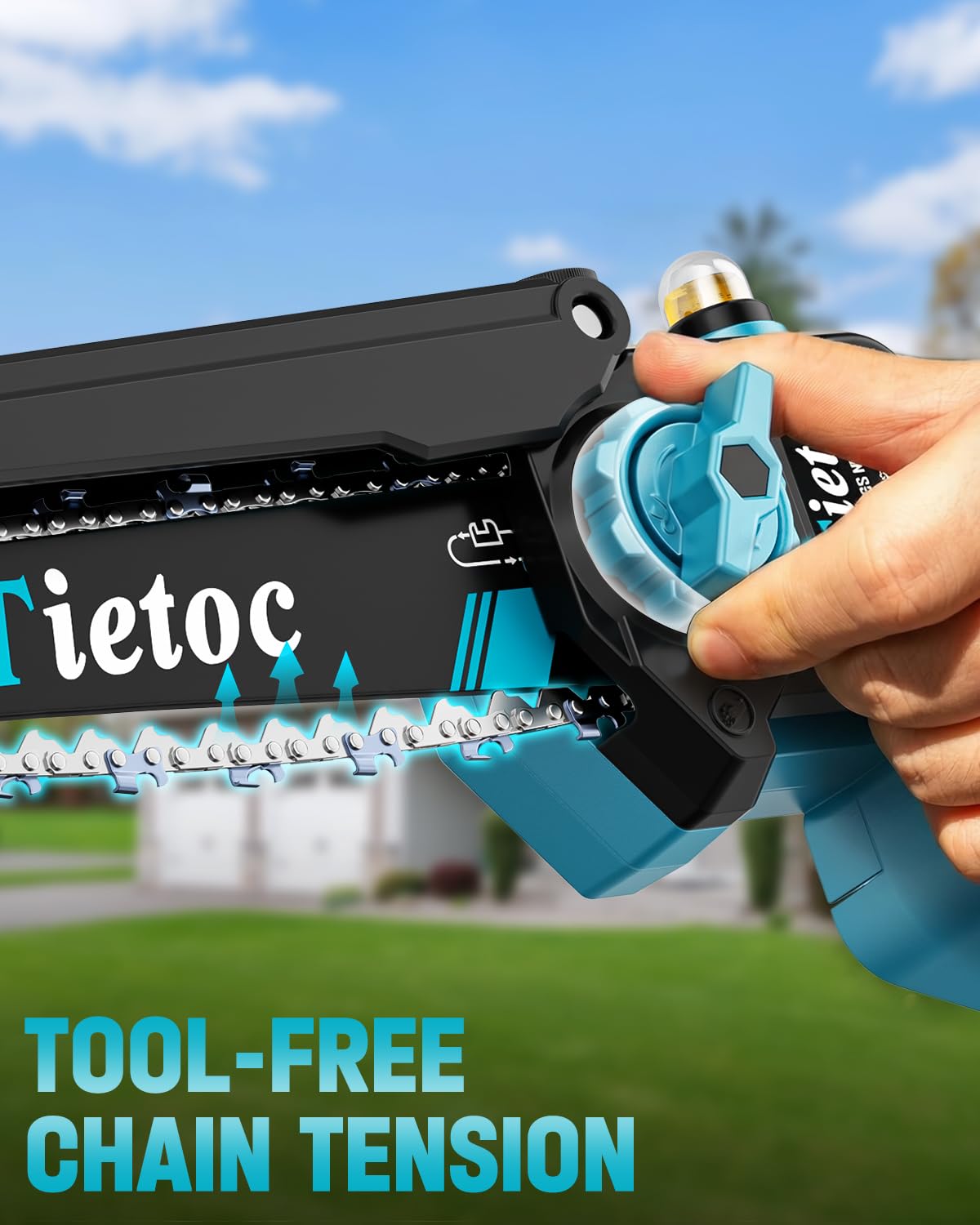 TIETOC 2-in-1 Brushless Pole Saw for Tree Trimming – 8" Mini Electric Chainsaw with 2×4000mAh Batteries, Auto Oiling, Tool-Free Adjustment,Cordless Battery Powered Saw for Home Garden Branch Cutting Father Jim Norris notebooks