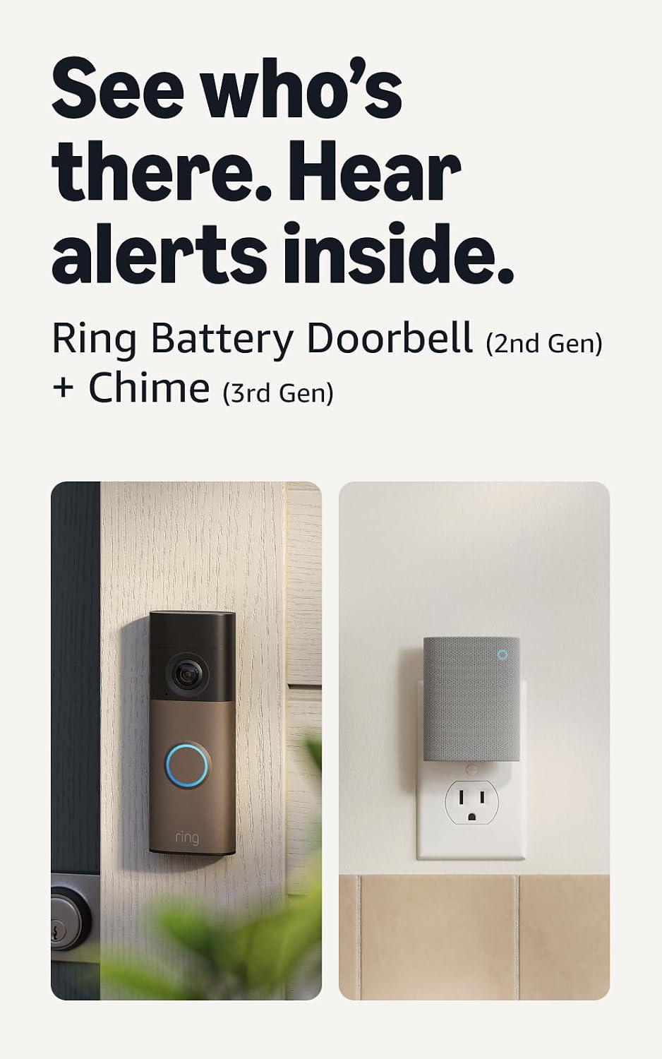 Ring Battery Doorbell 2K (newest model) Retinal 2K with wide-angle video, up to 6x Enhanced Zoom, Two-Way Talk, and Built-In Battery, Matte Mocha Father Jim Norris notebooks