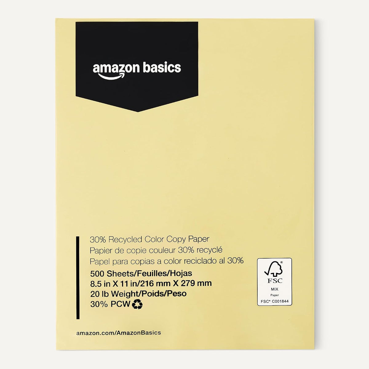 Amazon Basics 30% Recycled Color Copy Paper, 8.5" x 11", 20lb, Pastel Blue, 500 Sheets Father Jim Norris notebooks
