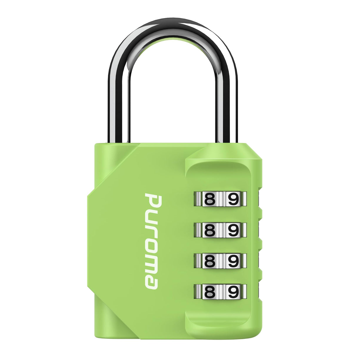 Puroma 2 Pack Combination Lock Locker 4 Digits Combo Padlock Gym Black