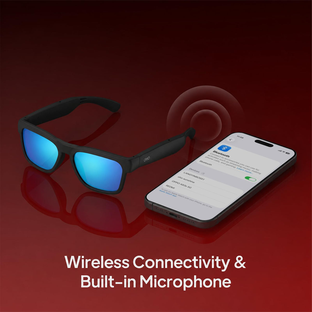 OhO Open Ear Smart Glasses, UV400 Z87.1 Lightweight Audio Bluetooth Glasses Father Jim Norris notebooks