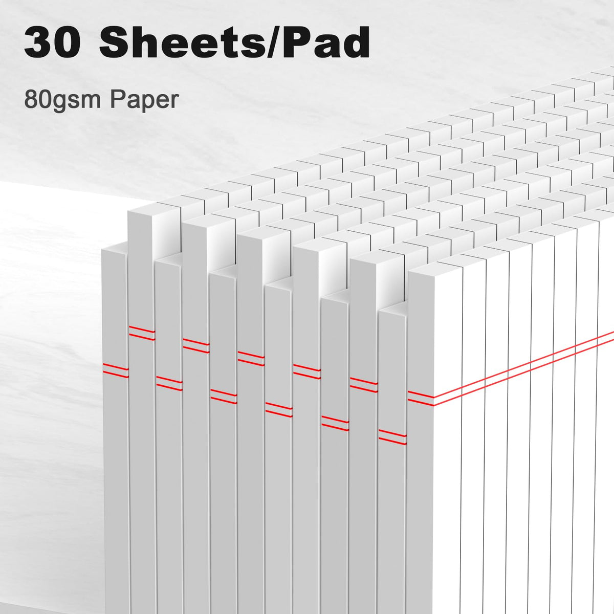 AILZFEI 6pcs Small Note Pad 5x8 College Ruled Legal Pads Paper Notepads 6 Pack Study Back Writing Pads 5 x 8 Legal Pads Perforated Narrow Ruled Pads of Paper White Father Jim Norris notebooks