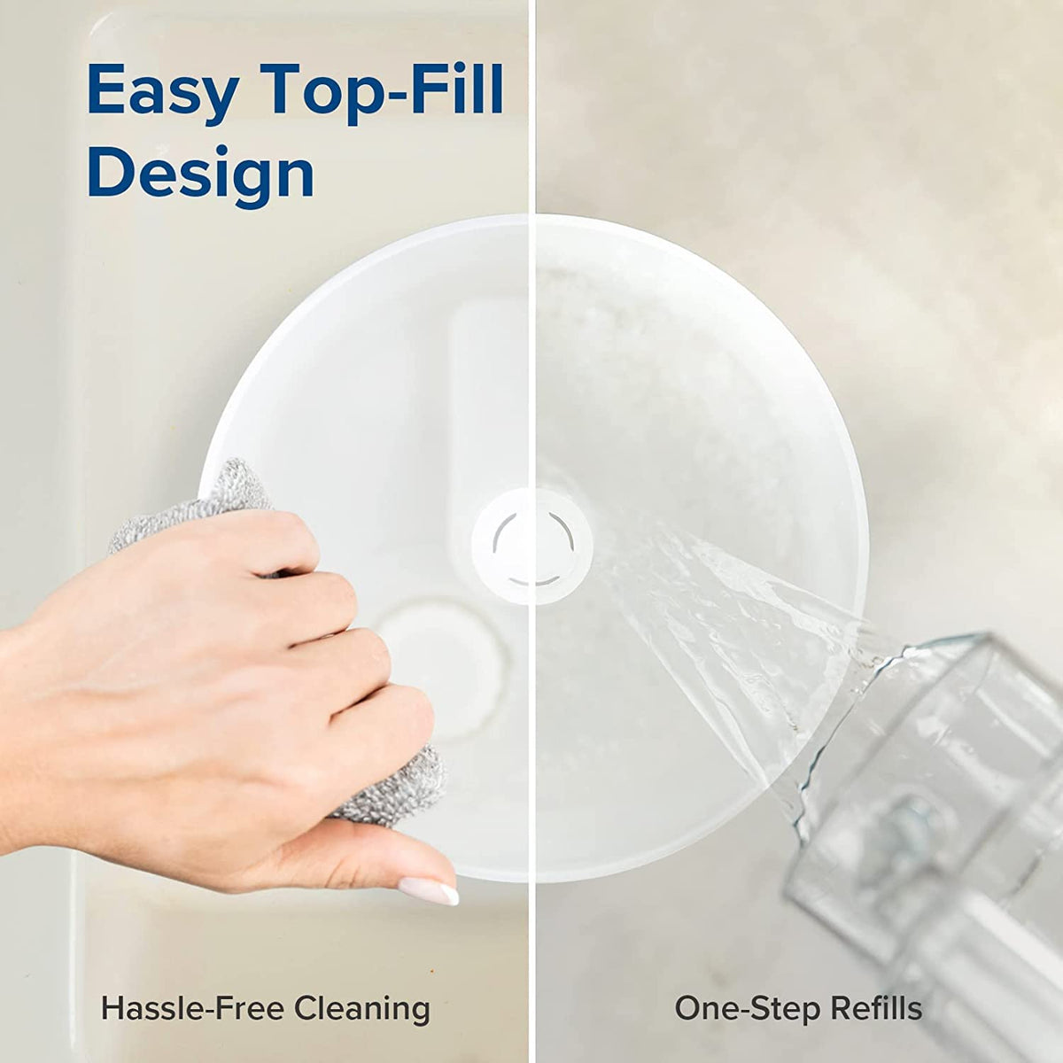 Levoit Humidifiers for Bedroom, Dishwasher Safe, Blue Light-Safe, 3.2L