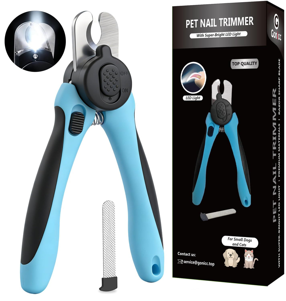 gonicc Professional Dog & Cat, Small Animals Nail Clippers & Trimmers