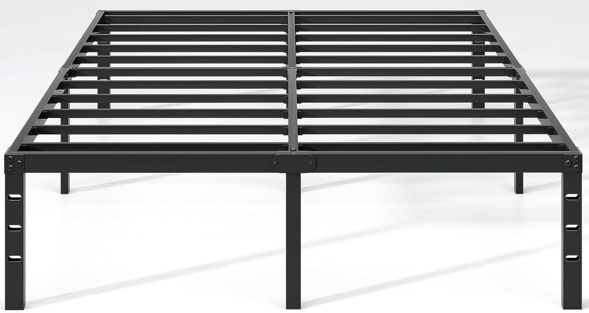 NEW JETO Metal Bed Frame,Queen Size Bed Frame with Storage Space,14 Inch