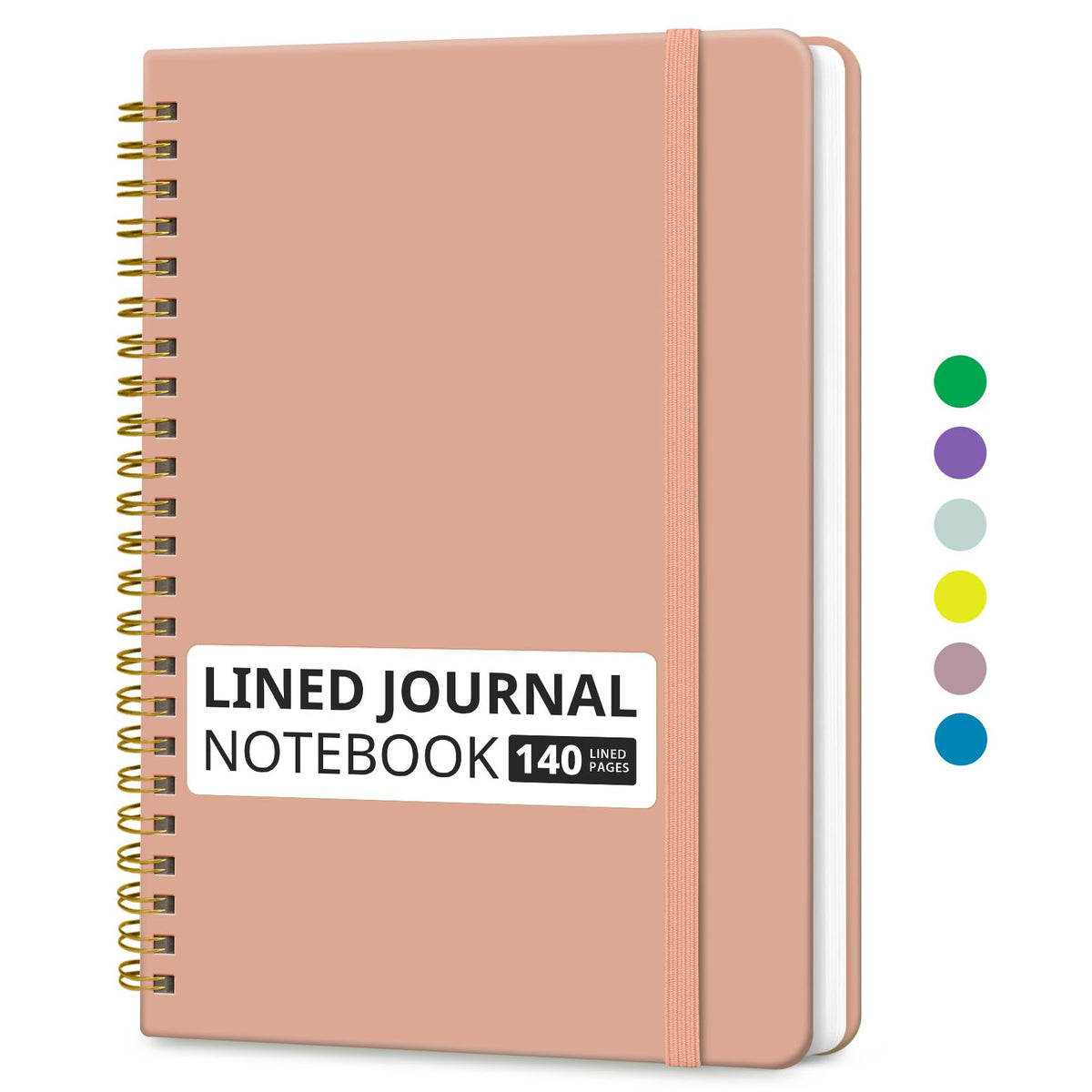 Taja Lined Spiral Notebook for Work, 5.7"x7.9" Spiral Journal College Ruled Father Jim Norris notebooks