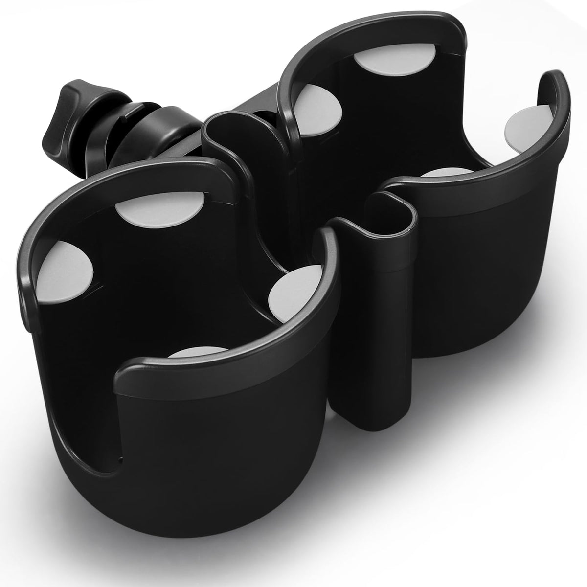 Accmor Stroller Cup Holder with Phone Holder, Bike Cup Holder, Walker Scooter Wheelchair Cup Holder Attachment, Universal Cup Holder for Uppababy Graco Strollers