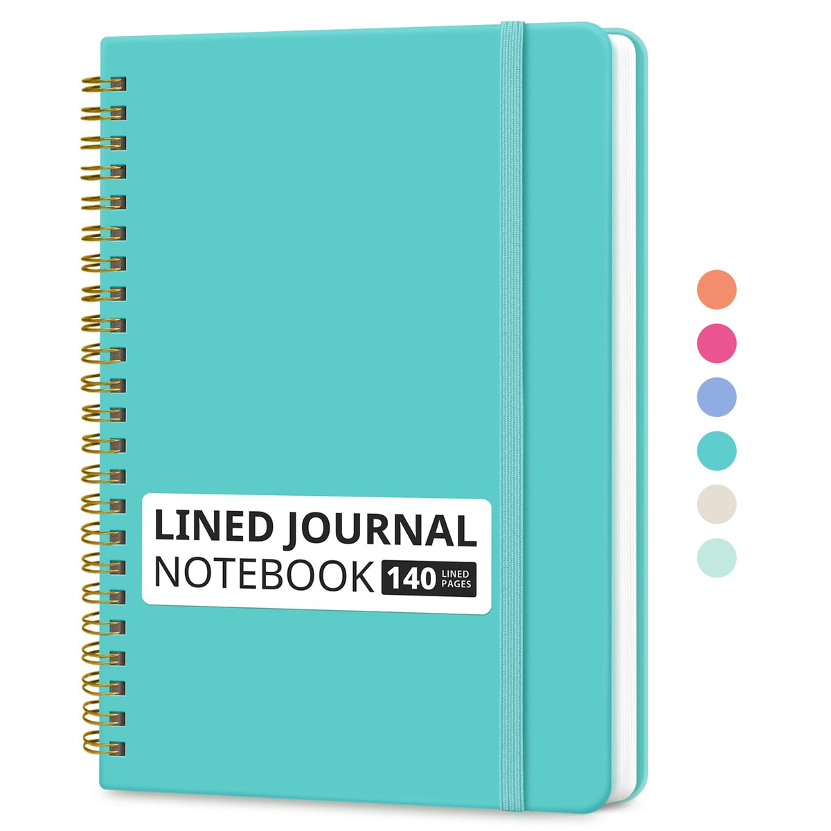 Taja Lined Spiral Notebook for Work, 5.7"x7.9" Spiral Journal College Ruled Father Jim Norris notebooks