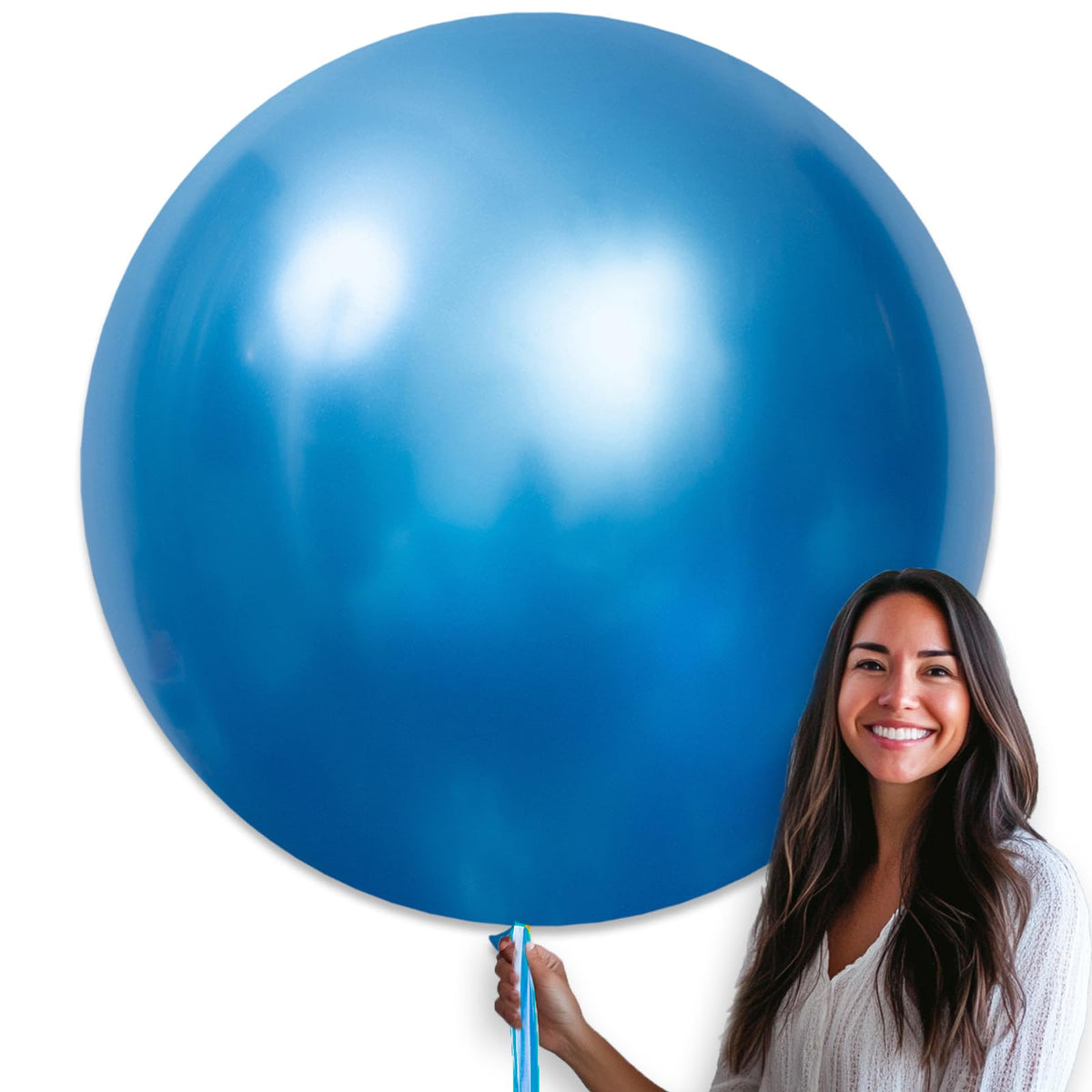 PartyWoo Assorted Colors Rainbow Balloons 50pcs Multicolor Colorful Color