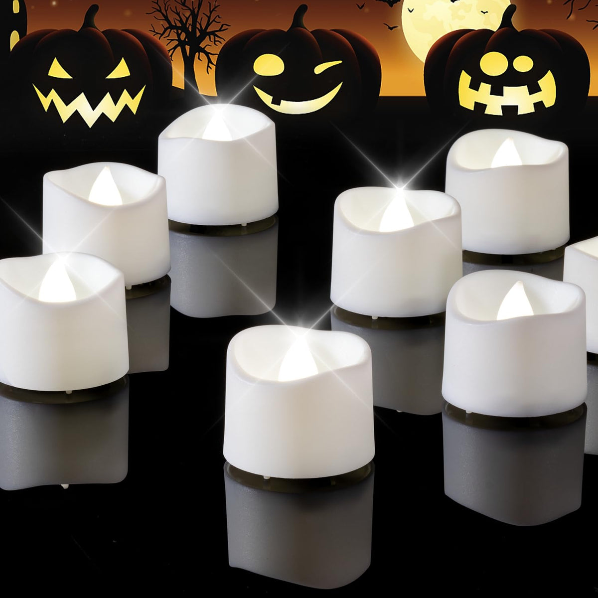 Homemory 24-Pack Black Flameless Battery Tea Light Candles, 200+ Hours Father Jim Norris notebooks
